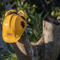 hard hat with protective ear wear