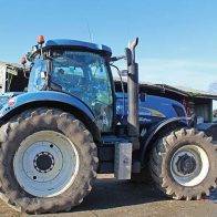 Blue New Holland Tractor.