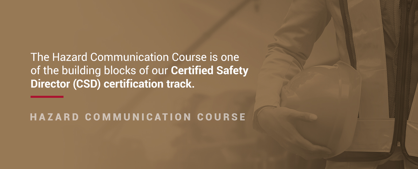 Hazard communication course objectives