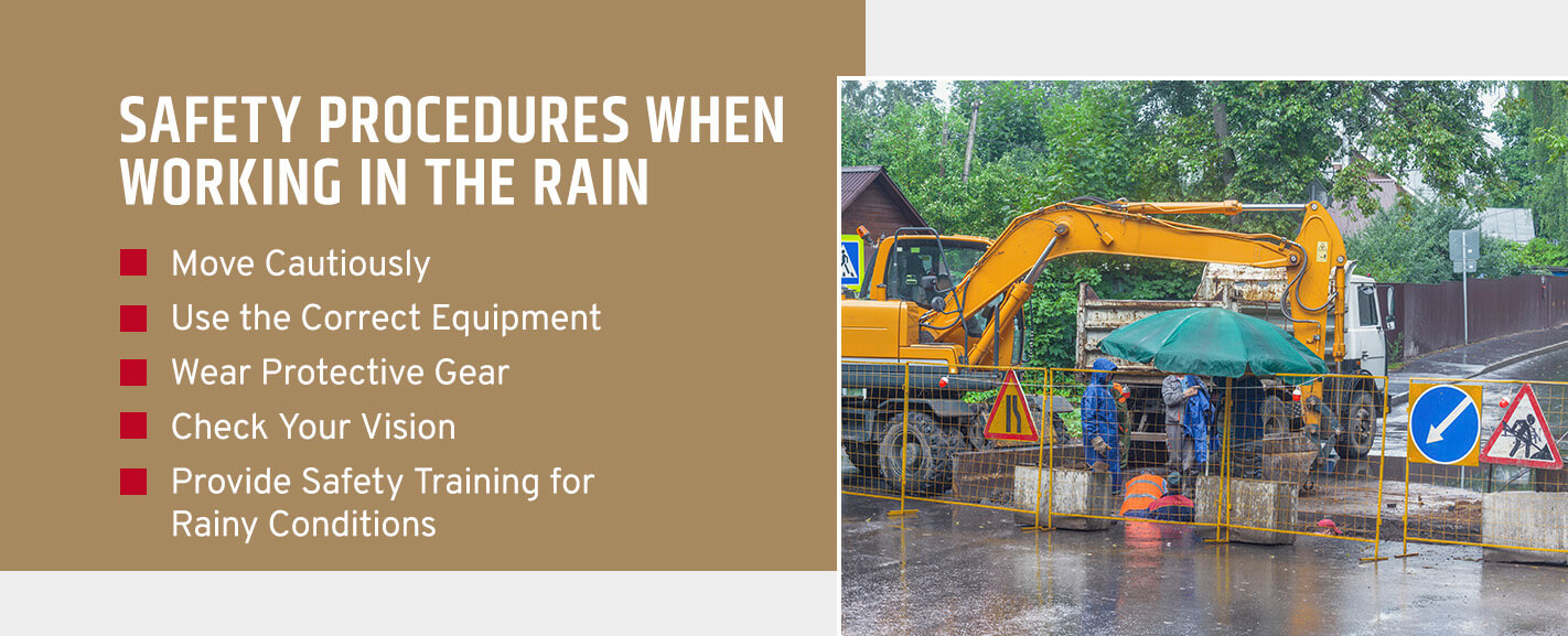 Safety Procedures When Working in the Rain