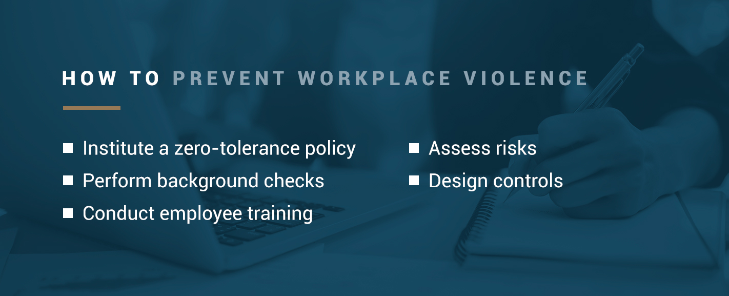 How to Prevent Workplace Violence