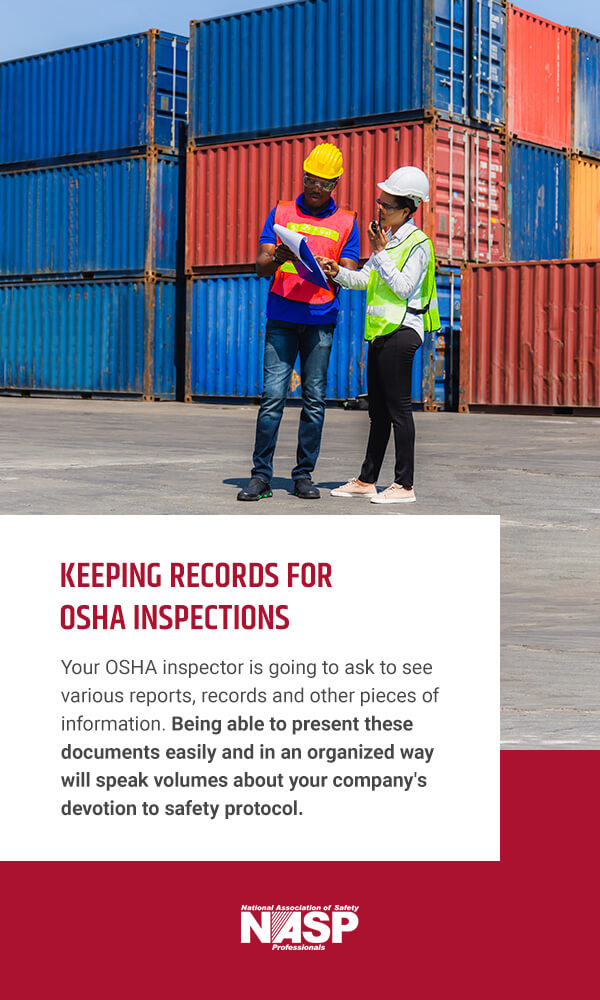 Keeping Records for OSHA Inspections