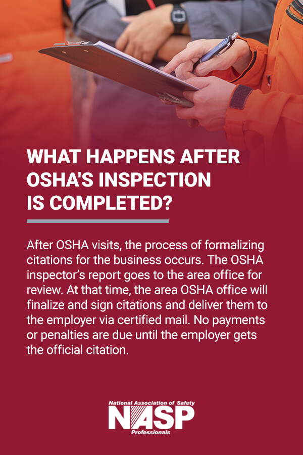 What Happens After OSHA's Inspection Is Completed?