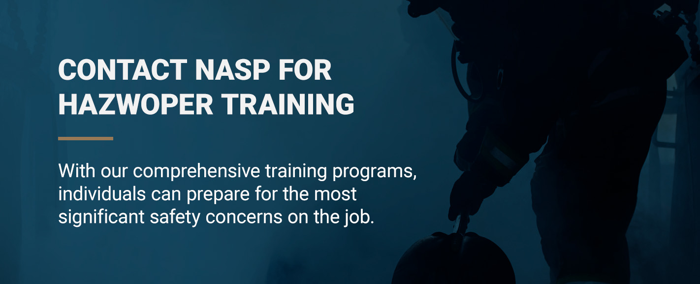 Contact NASP for HAZWOPER Training