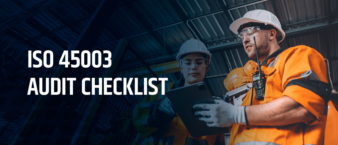 ISO 45003 Audit Checklist